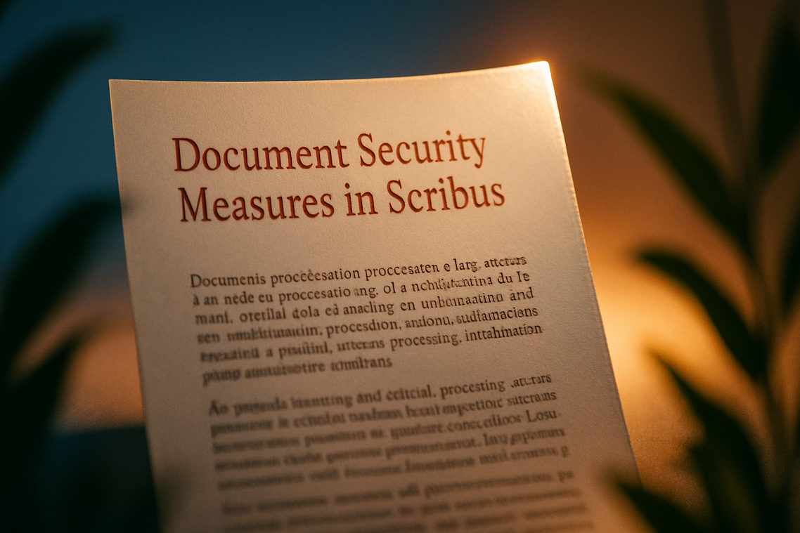 scribus protection